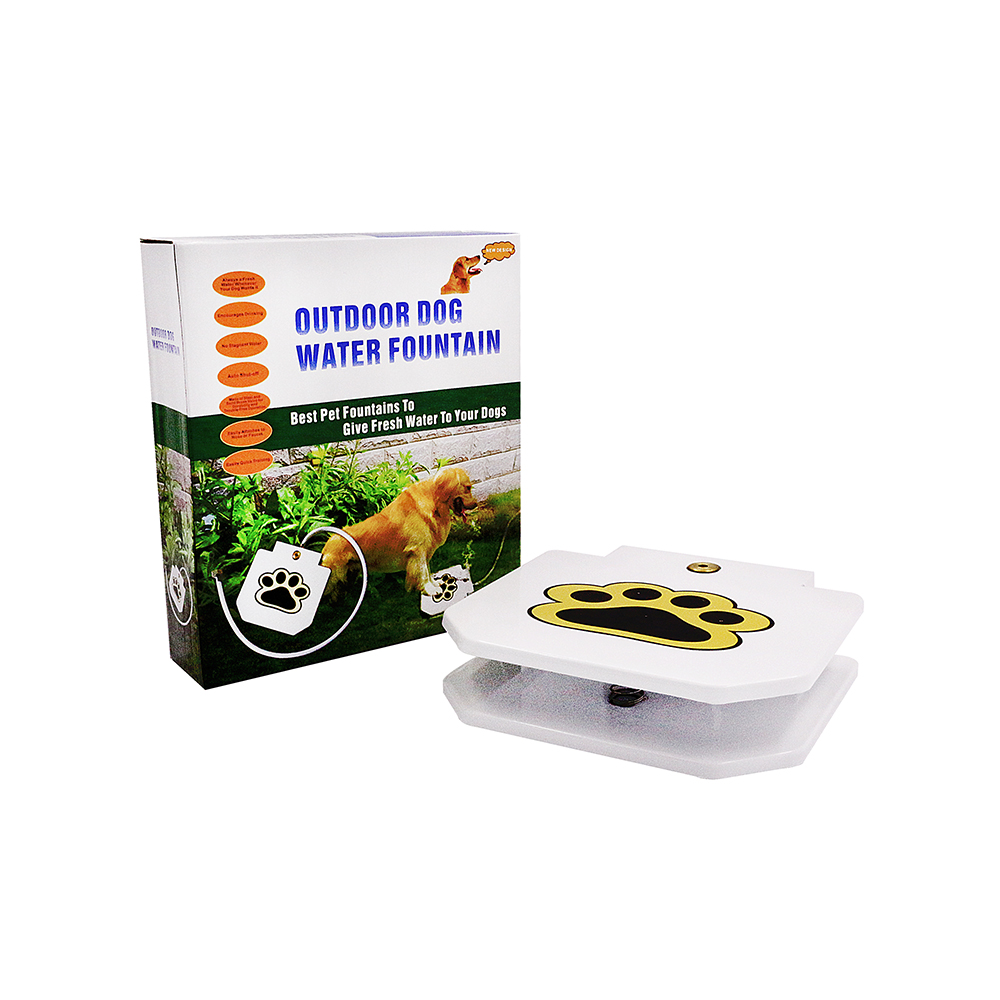 Stainless Steel Pedal Activated Dog Water Fountain